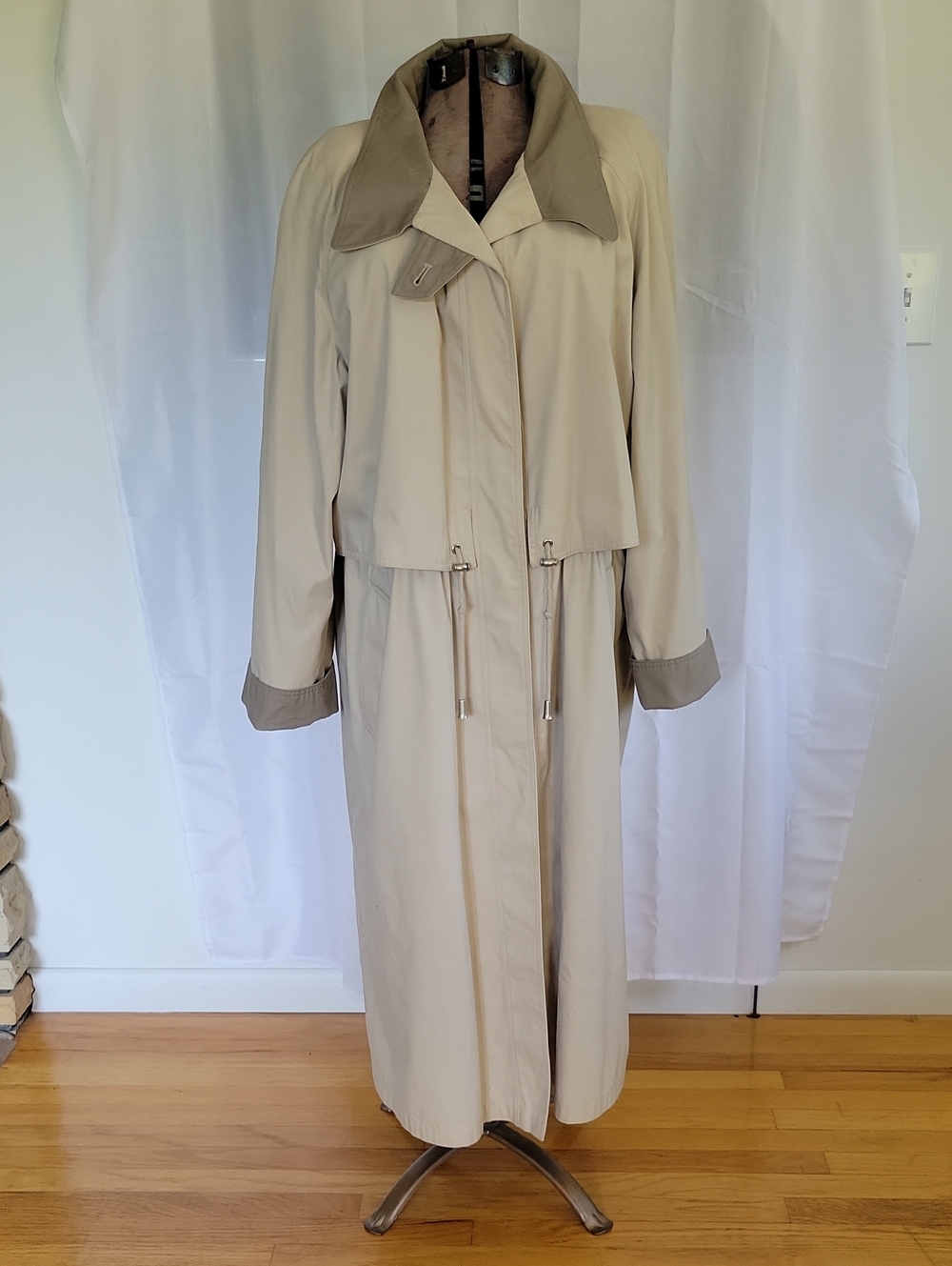 Jacqueline Ferrar Trench Coat 16 Khaki Vintage